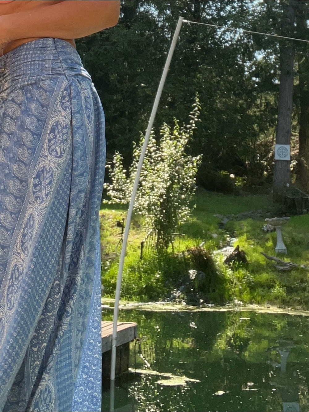 Ariat Blue Paisley Panel Maxi Skirt - Picture 7 of 9